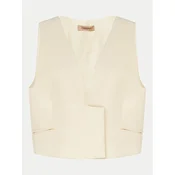 TWINSET Telovnik za obleko 241TT2100 Écru Slim Fit