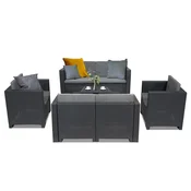 Set vrtnega pohištva City Big s 6 sedeži grafit