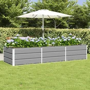 Sadilica Svijetlo siva 240 x 80 x 45 cm Celik