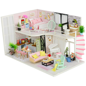 Dvajset miniatur hiše Annas Pink Melodies House