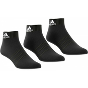 Carape za tenis Adidas Cushion Ankle 3PP - Black/Black/Black
