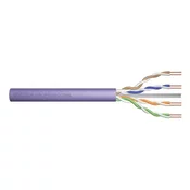 CAT 6 U-UTP installation cable, 250 MHz, AWG 23/1 Dca (LSZH-1), 100 m, paper box, simplex, purple