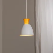 BEGA LED viseča svetilka Studio Line 51277, bela/medenina, O 20 cm - Dnevna soba/jedilnica - bela, medeninasta - Aluminij