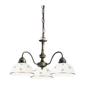 Kolarz 731.83.170 - Luster na lancu NONNA 3xE27/75W/230V sa cvetnim motivom, ružicasto zlato