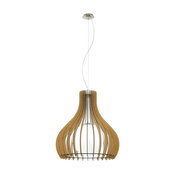 Eglo 61719 - Luster na sajli TINDORI, 1xE27/60W/230V, precnik 60 cm, braon
