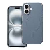 OEM SILICONE MAG COVER ovitek (z velikim izrezom), združljiv z MagSafe, za iPhone 16, svetlo modre barve