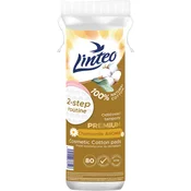 Linteo Premium blazinice za odstranjevanje ličil Camomile 80 kos