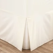 Kremno bela napenjalna prevleka za okvir postelje iz perkala 135x190 cm Easy Iron Percale – Catherine Lansfield