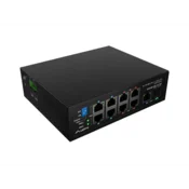 Lanberg Upravljalni stikalo Light Industrial POE 4xBT 4xAT SFP+ ETH DIN