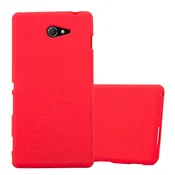 Cadorabo Cadorabo Case, združljiv s Sonyjem v Frost Red - Zaščitni pokrov iz fleksibilnega silikona TPU, (20574561)