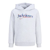 Jack & Jones Junior Majica JJTOM temno modra / rjasto rdeča / pegasto bela