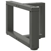 Noge za klub stolic T-oblika 2 kom antracit 50x25x(30-31) cm celik