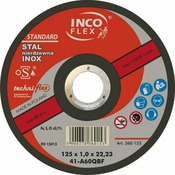 Incoflex Rezalna plošča 125x1,6x22 za inox