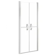 Vidaxl Vrata za tuš prozorna ESG 86x190 cm