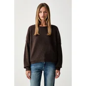 American Vintage pulover ženski z dodatkom volne PULL ML COL BATEAU