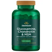 Swanson – Glukozamin, Hondroitin, MSM, Hialuronska kislina, Kolagen