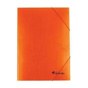 Tabla z elastiko, kartonska, A4, VICTORIA OFFICE, oranžna