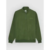 Element Lowcase Corduroy Half-Zip Fleece Sweater bronze green