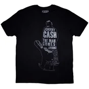 Johnny Cash Majica Man Comes Around Unisex Black XL