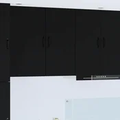 Ormar za Zid LUCCA Crna 40 x 31 x 80 cm Konstruirano drvo