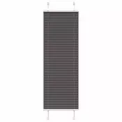 Plisirana roleta crna 50x150 cm širina tkanine 49,4 cm