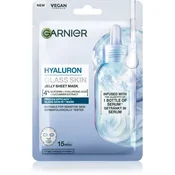 Garnier Hyaluron Glass Skin vlažilna tekstilna maska s hialuronsko kislino 27 g