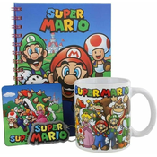 Super Mario - Bumper Gift Set (Mug, Coaster, Keychain, Notebook)