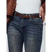 Spodnie damskie SKINNYJEAN skinny z paskiem jeansowe granatowe Dstreet