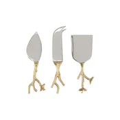 Komplet pribora za sir Doing Goods Ava Blossom Cheese Set 17 x 17 x 4 cm