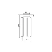 Almeva Rebrasta cev DN 180 2 mm ORM/180 IORKR58