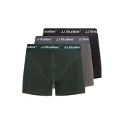JACK & JONES Boksarice JACSOHO pegasto siva/jelka/črna/bela