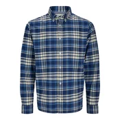 JACK & JONES Srajca JPRBLUNORRIS modra/safir/volneno bela