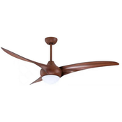Stropni ventilator FEROTEHNA LED 12W 1200LM 132 CM BROWN SA DALJINSKIM