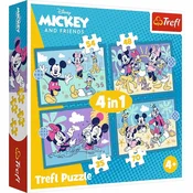 Trefl - Puzzle 4v1 Zabavne pustolovščine Mickey Mousea - 1 - 39 kosov