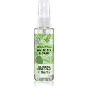 Bath & Body Works White Tea & Sage čistilno pršilo za roke 29 ml