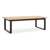 Jedilna miza z mizno ploščo v hrastovem dekorju 100x220 cm Rina – Marckeric
