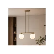 Brilagi - Luster na sajli MILO 2xE27/60W/230V bež/zlatna