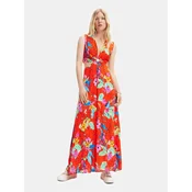 Desigual Poletna obleka 23SWVW73 Rdeča Regular Fit