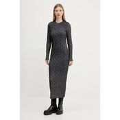HUGO Vsakodnevna obleka Nastan 50542400 Črna Slim Fit