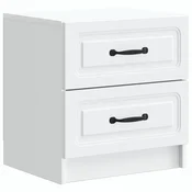 Nocni ormar Bijela 43 x 34,5 x 44,5 cm Konstruirano drvo