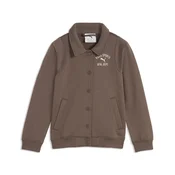 PUMA Varsity Bomber Jacket Kids, Clothing, Flat Bronze, 6-7Y