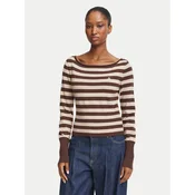 Guess Jeans Pulover W6BR66 Z1616 Rjava Regular Fit