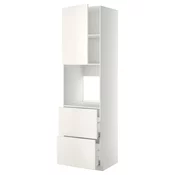METOD / MAXIMERA Vis.el.pecn. s fiok/2front/2g.fioke, bela/Veddinge bela, 60x60x220 cm