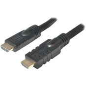 LogiLink HDMI priključni kabel [1x HDMI-utikač - 1x HDMI-utikač] 15 m crni, LogiLink