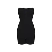 cfab Oblikovanje postave Trägerloser Bodysuit Sculpting Shapewear mit Shorts črna