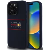 Ovitek Red Bull silikonski ovitek s horizontalnim MagSafe logotipom za iPhone 15 Pro mornarsko moder (RBHMP15L24SIHSRV)