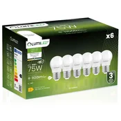 LUMILED 6x LED žarnica E27 krogla P45 10W = 75W 1100lm 4000K nevtralna 180°
