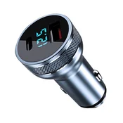 Mobilly Avtomobilski polnilnik, 1xUSB-A+1xUSB-C, 36W, QuickCharge 3.0, PowerDelivery