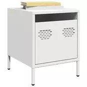 Vidaxl vidaXL Nočne omarice, komplet 2, bele, 35x39x43,5 cm, jeklo