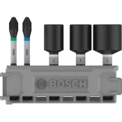 PRO Impact Set z natičnimi ključi in škatlo Pick and Click, PH2x50, PZ2x50, NS8x50, NS10x50, NS13x50 mm, 5 kosov